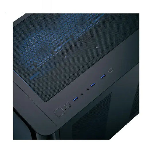 AEROCOOL P500C-G-BK-v1 Mid Tower Gaming Case With Tempered Glass 4 Fan ARGB - Black.