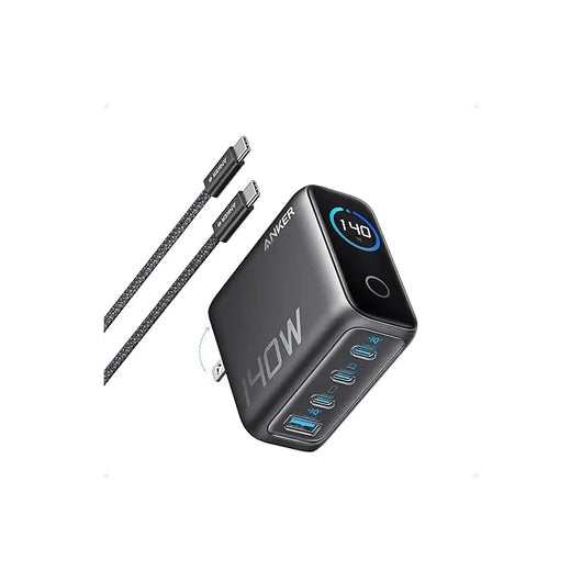 Anker Charger 140W 4-Port PD 3.1 With USB-C Cable - B2697GZ1 - Dark Gray.