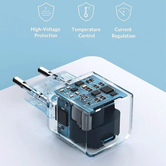 Anker PowerPort III Cube 20W Wall Charger PD Type-C Fast Charging A2149L23 - White.