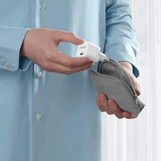 Anker PowerPort III Cube 20W Wall Charger PD Type-C Fast Charging A2149L23 - White.