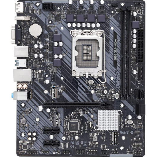 ASRock- B660M-HDV Intel (LGA1700) Micro ATX Motherboard.