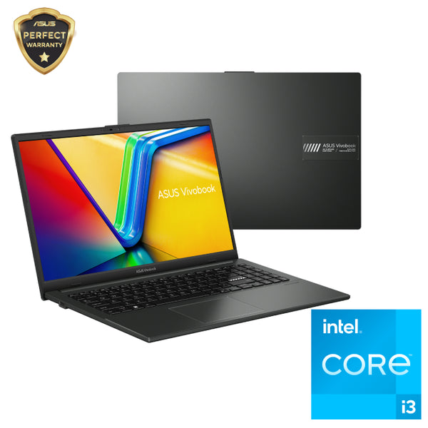 ASUS Vivobook Go 15 E1504GA-NJ606W Laptop, Intel Ci3-N305, 4GB RAM, 256GB SSD, Intel UHD Graphics, 15.6" FHD, Win11, Mixed Black - 90NB0ZT2-M01110.