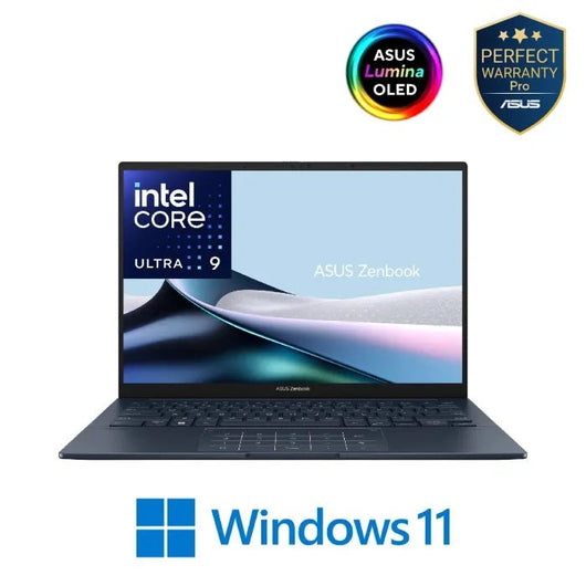 ASUS Zenbook 14 OLED UX3405MA - PP009WS Laptop 14 - inch OLED 3K Intel Core Ultra 9 185H 16GB RAM 1TB SSD Intel Arc Graphics Win11 Blue - 90NB11R1 - M00JK0 - Smart Shop