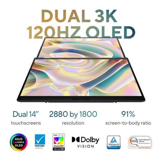 ASUS Zenbook DUO UX8406MA-OLEDI7IG Laptop Gray 90NB12U1-M003F0.