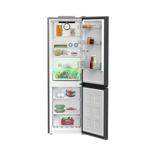 Refrigerator-Beko-No Frost-Digita-316 Liters-2 Doors-Combi-Dark Inox-Turky-5Yrs / RCNE367E30XBRI.