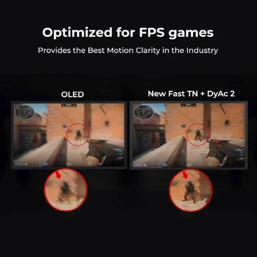 BenQ ZOWIE XL2566X+ eSports Gaming Monitor, 24 inch, 400 Hz, Fast TN, DyAc 2, XL Setting to Share, 1080p, 3 Years Warranty.