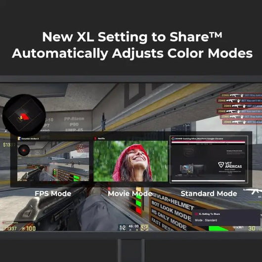 BenQ ZOWIE XL2566X+ eSports Gaming Monitor, 24 inch, 400 Hz, Fast TN, DyAc 2, XL Setting to Share, 1080p, 3 Years Warranty.