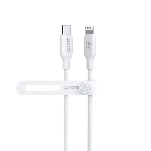 Cable-Anker-542 USB-C to Lightning (Bio-Based 3ft) -White ( A80B1H21 ).