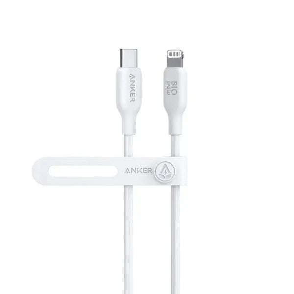 Cable-Anker-542 USB-C to Lightning (Bio-Based 3ft) -White ( A80B1H21 ).