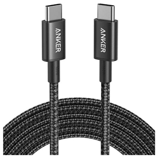CABLE-ANKER-NYLON-USB-C to USB-C 2.0 -3.3ft-BLACK / A8752H11.