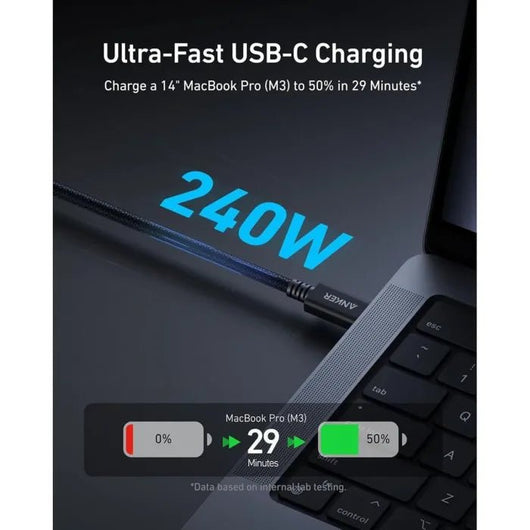 Cable-Anker-Thunderbolt 4 (3.3 ft-240W-40 Gbps-Braided) / A84N0011.