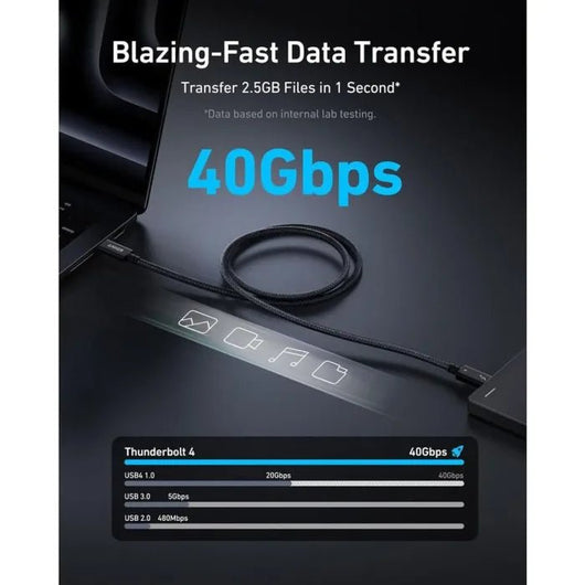 Cable-Anker-Thunderbolt 4 (3.3 ft-240W-40 Gbps-Braided) / A84N0011.