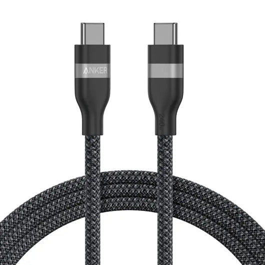Cable-Anker-USB-C to USB-C (6 ft-240W-Upcycled-)-BLACK ( A82E2H12 ).