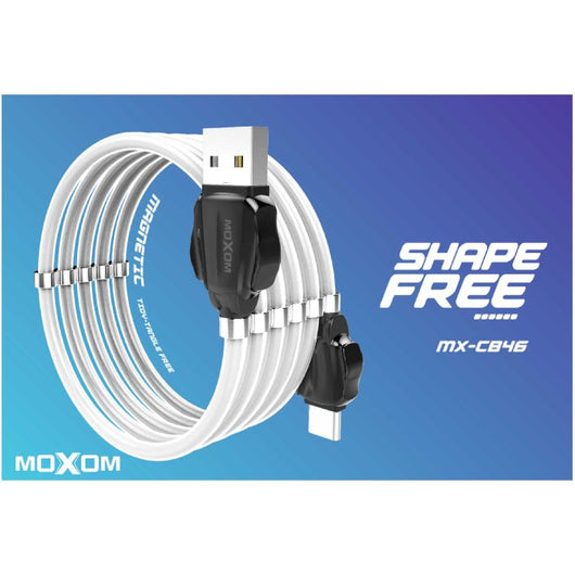 CABLE-MOXOM-LIGHTNING-MAGNETIC-MX-CB46 - 14 Day Warranty.
