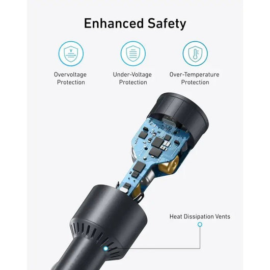 Car Charger-Anker-Nano-167.5W 3 Ports-Black / B2737HA1.