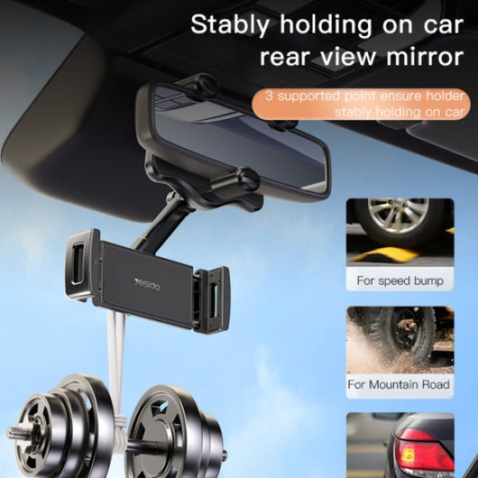 CAR HOLDER-YESIDO-REARVIEW MIRROR-C196 - 14 Day Warranty.