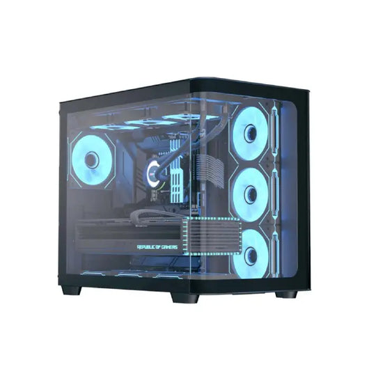CASE-AEROCOOL P500C-Mid-Tower Case With Tempered Glass 4 Fan ARGB ARGB-WHITE / P500C-G-BK-V1.