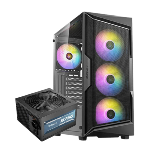 Case Antec AX61-ELITE-4Fan- ARGB+PSU -Antec-B750-(Bronze Certified) 750W.