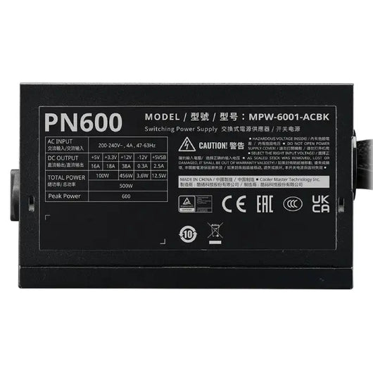 CASE-COOLER-MASTER-ELITE-301 + ELITE-NEX-PN600-600W-PSU.