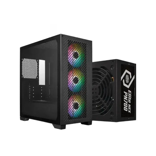 CASE-COOLER-MASTER-ELITE-301 + ELITE-NEX-PN700-700W-PSU.