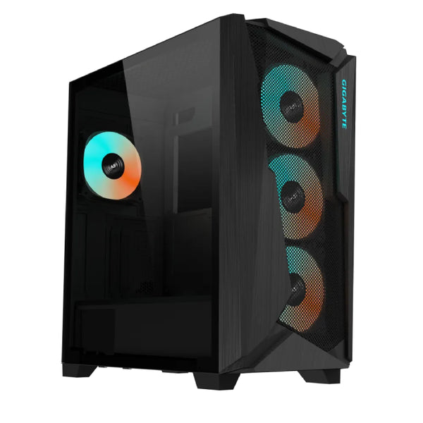 CASE-GIGABYTE-GAMING-C301-GLASS V2-BLACK-MID TOWER-GPU-400MM-TOWER.