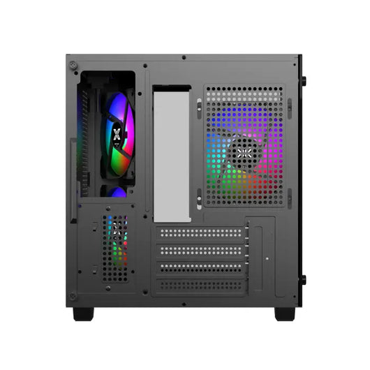 Case-Xigmatek-AQUA- M Nano II -3FAN-RAINBOW RGB-Micro Tower / EN47145.