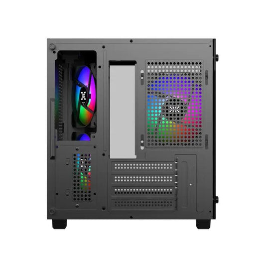 Case-Xigmatek-AQUA- M Nano II -3FAN-RAINBOW RGB-Micro Tower / EN47145.