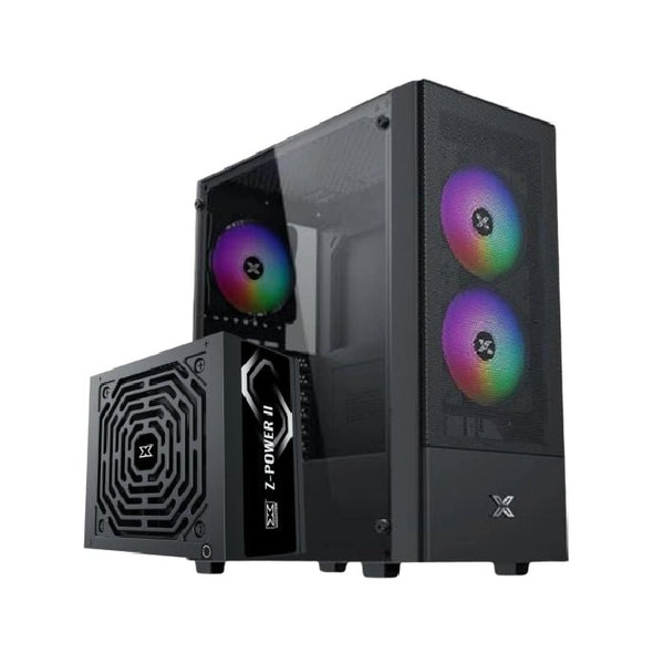 CASE-XIGMATEK-HERO-AIR-FRGB + Z-POWER-Z750-600W-MID TOWER / EN43901.