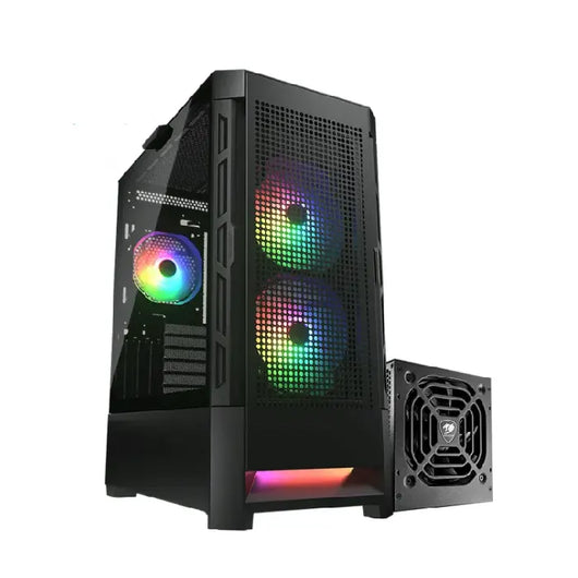 Cougar Airface RGB STC 600W Mid tower Gaming case with 3 ARGB fans + 600W PSU.