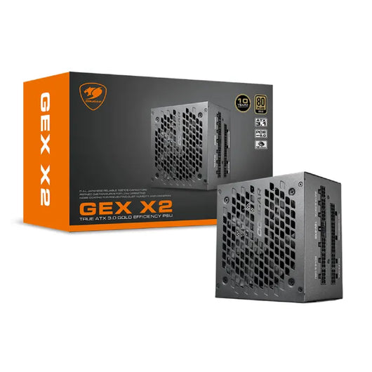 Cougar GEX X2 850W Fully Modular Power Supply Unit, 80PLUS Gold Certified PCIe 5.0.