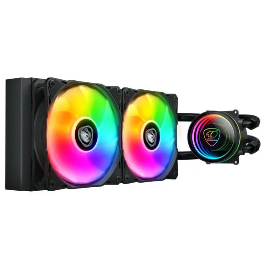 COUGAR Poseidon Elite ARGB 240 AIO Black Liquid Cooler.