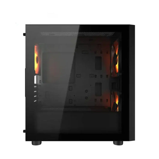 COUGAR UNIFACE MINI RGB Compact mini tower with tempered glass 3 ARGB fans + 600W PSU - Black.
