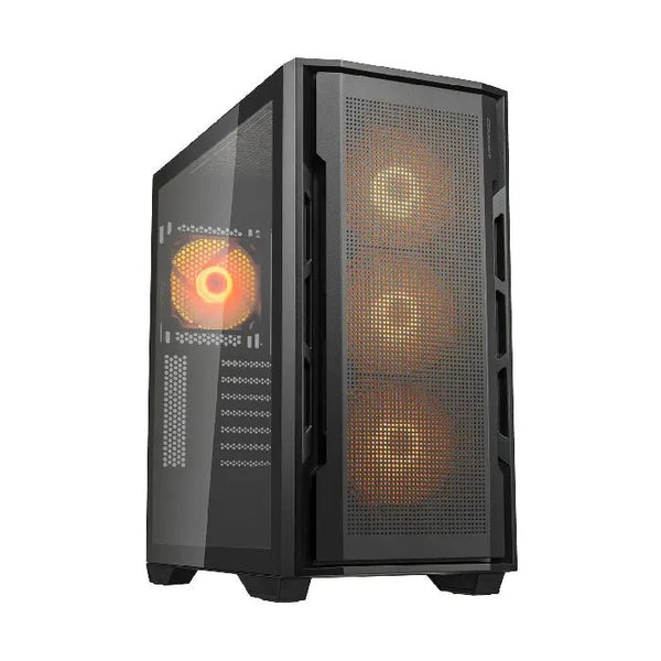 COUGAR UNIFACE RGB with 4 x ARGB Fans Mid Tower Gaming Case - Black.