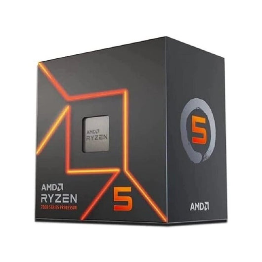 CPU-AMD-RYZEN-5-7600-With AMD Radeon Grephics-6 Core-12 Theard-5.1GHz Max Boost-3.8 GHz Base-BOX.