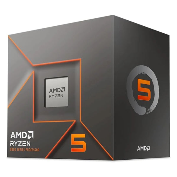 CPU-AMD-RYZEN-5-8400F-6 Core-12 Thread-4.7 GHz Max Boost-4.2 GHz Base-BOX.