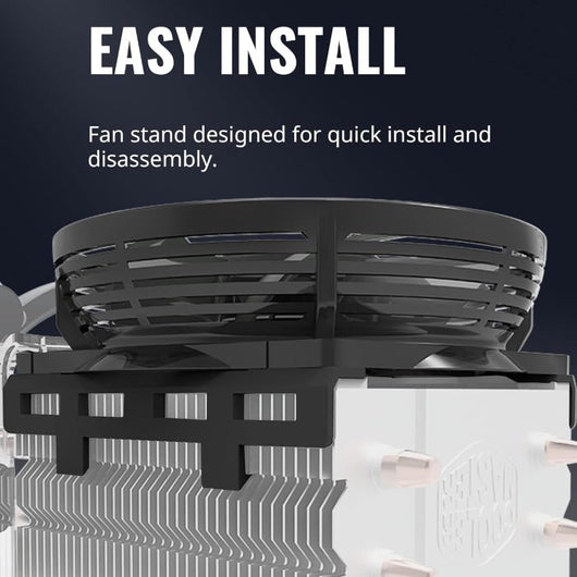 CPU-CI3-12100F-TREY (4 Core(4P)-8 Thread-12M Cache) + AIR COOLER-MASTER-HYPER-T20.