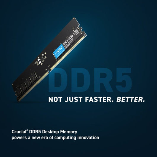 Crucial 32GB PC RAM DDR5 4800 Desktop Memory CT32G48C40U5.