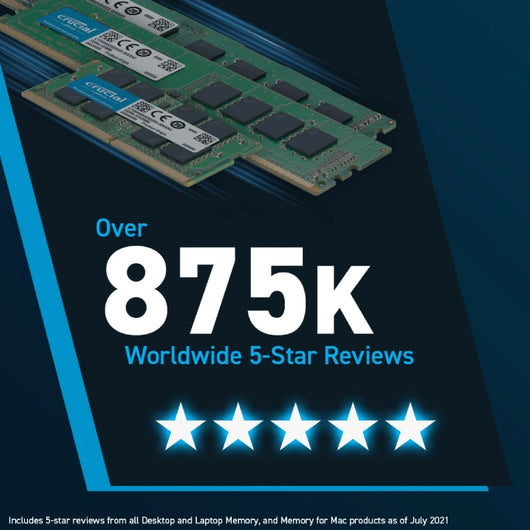 Crucial RAM 8GB DDR5 4800 MHz Desktop Memory.