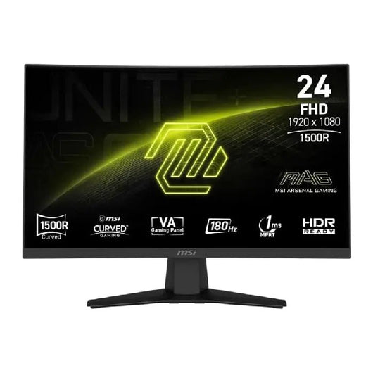 Curved Gaming Monitor MSI MAG 244C 24”Inch FHD 180Hz.