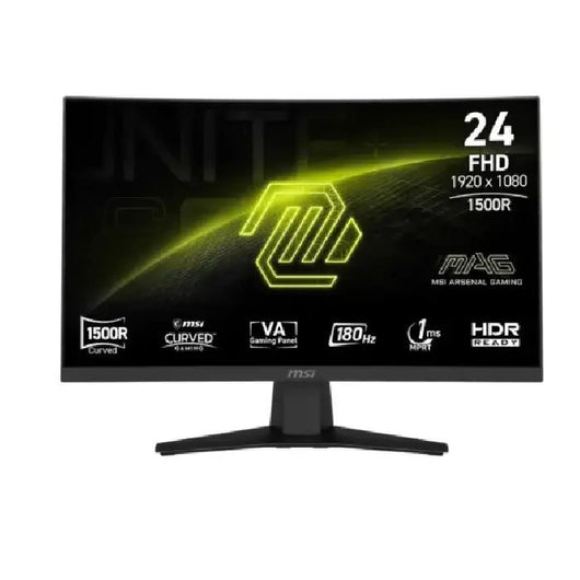Curved Gaming Monitor MSI MAG 244C 24”Inch FHD 180Hz.