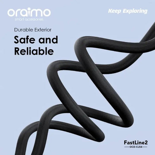 DATA CABLE- type -c to lighting-ORAIMO-OCD-CL54-2.4A-1M-Black / 4895180784668.