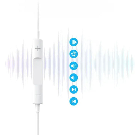 Ear Headphones-Choetech-TYPE C-1.2m -White / 0C-A011-WH.