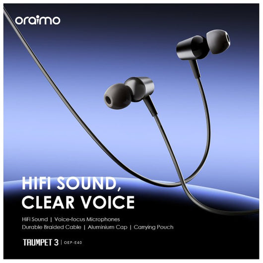 EarPhone-ORAIMO-WIRED-OEP-E40-With Mic-BLACK / 4895180787447.