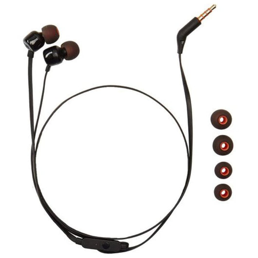 EARPHONE STEREO JBL  MIC  3.55MM PLUG  BLACK / T110BLK.