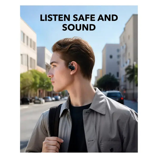 EARPUDS-ANKER-SOUNDCORE-V20i-OPEN EAR COMFORT-ROTATABLE SNUG FIT-BLACK ( A3876H11 ).
