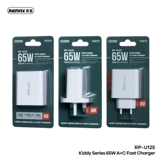 FAST CHARGER-REMAX-RP-U125-65W - 14 Day Warranty.
