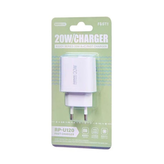 FAST CHARGER-REMAX-U120-20W-RP-PM - 14 Day Warranty.