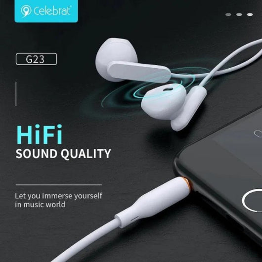 HEADSET-CELEBRAT-G23-BLACK - 14 Day Warranty.