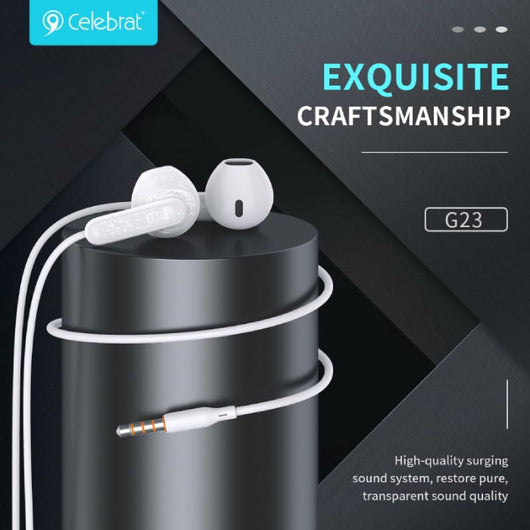 HEADSET-CELEBRAT-G23-WHITE - 14 Day Warranty.