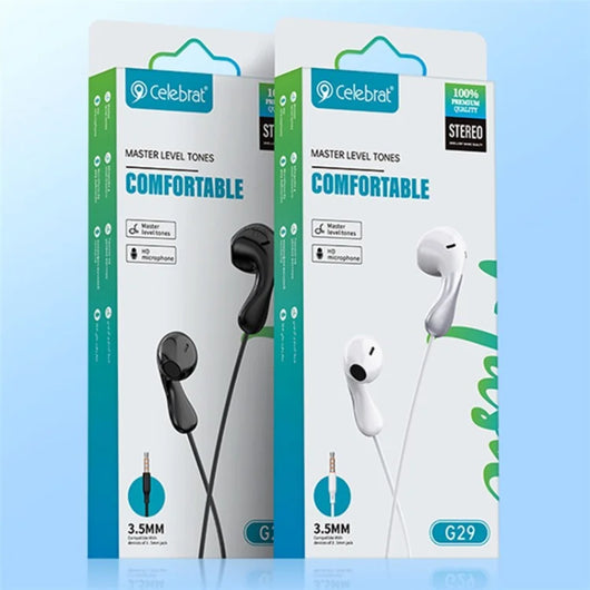HEADSET-CELEBRAT-G29-BLACK - 14 Day Warranty.